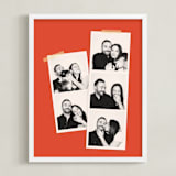 "Photo Booth" - Framed Photo in Tomato by Morgan Kendall - Framed