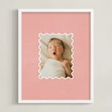 "Squiggle: Portrait" - Framed Photo in Petal by Kelly Watkins - Framed