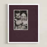 "Offset" - Framed Photo in Maroon by Annie Shapiro - Framed