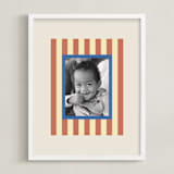 "Mat Striping: Portrait" - Framed Photo in Rust by Carrie Moradi - Framed