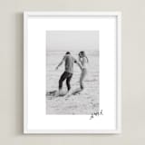 "Scripted Heart: Framed Photo" - Framed Photo in Graphite by Claudia Orengo - Framed