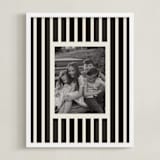 "Classically Striped: Portrait" - Framed Photo in Charcoala by Kercia Jane - Framed