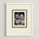 "Double Border: Landscape" - Framed Photo in Emerald by letterfix - Framed