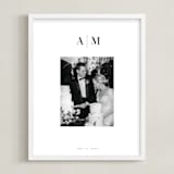 "Monogram: Portrait Framed Photo " - Framed Photo in White by Minted - Framed