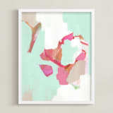 "Atelier" - Art Print in Minty by Makewells - Framed
