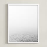 "Breathe" - Art Print in Fog Grey by Emily Denis - Framed