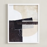 "Last Tuesday" - Art Print in Sand by Jennifer Daily - Framed