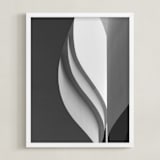 "Tulip" - Art Print in Black & white by Angie McMonigal - Framed