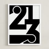 "LA  213" - Art Print in Black and White by Jennifer Morehead - Framed
