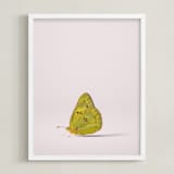 "Tiny Wings" - Art Print in Dusty Pink by Andrew McClintock - Framed