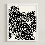 "Black Sheep" - Art Print in Noir by rose lindo - Framed