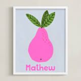 "My Fruity Family II" - Personalized Art Print in Candy by Marta Crea - Framed