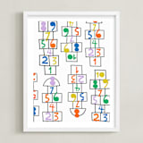 "Fun & Games II" - Art Print in Multi by Ampersand Design Studio - Framed
