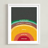 "The Earth" - Art Print in Magma by Erica Krystek - Framed