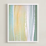 "Golden Sage" - Art Print in Tuscan Beige by Artsy Canvas Girl Designs - Framed
