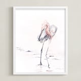 "Reddish Egret" - Art Print in reddish egret by Annie Moran - Framed
