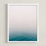 "Fog at Sea" - Art Print in Grey Fog by studio SYLVO - Framed