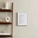 "Your Lyrics: Custom Print " - Custom Print in White by Minted - In a Room