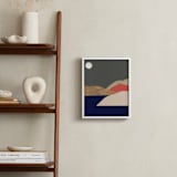 "Full moon tonight" - Art Print in Midnight Blue by Sonya Percival - In a Room