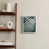 "Weaves of shadows I" - Art Print in Teal Green by Van Tsao - In a Room