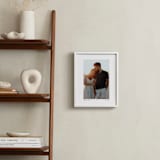 "With a Heart: Foil Framed Photo" - Foil Framed Photo in Gold by Laura Hamm - In a Room