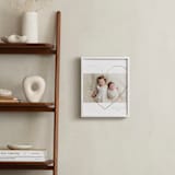 "Heart Outline: Portrait Foil Framed Photo" - Foil Framed Photo in Gold by Itsy Belle Studio - In a Room