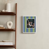 "Striped Mat: Framed Photo" - Framed Photo in Kiwi by Cindy Reynolds - In a Room