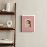 "Squiggle: Portrait" - Framed Photo in Petal by Kelly Watkins - In a Room
