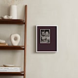 "Offset" - Framed Photo in Maroon by Annie Shapiro - In a Room