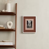 "Gingham: Portrait" - Framed Photo in Brick by Kelly Watkins - In a Room