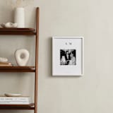 "Monogram: Square Framed Photo " - Framed Photo in White by Minted - In a Room