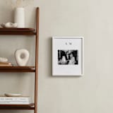 "Monogram: Landscape Framed Photo " - Framed Photo in White by Minted - In a Room