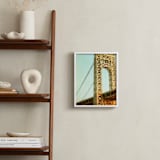 "Bridges Of New York #9" - Art Print in Pale Blue by ALICIA BOCK - In a Room