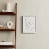 "Cactus Line Drawing" - Art Print in dusty white by Amanda Phelps - In a Room