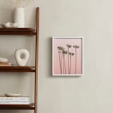 "Seven Palmtrees" - Art Print in Warm rosy sunset by Lisa Sundin - In a Room