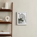 "House: Portrait White Border Custom Print" - Custom Print in Olive Shadow by Minted - In a Room