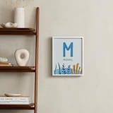 "Ocean Friends - Custom" - Personalized Art Print in Ocean Blue by Teju Reval - In a Room