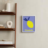 "My Fruity Family" - Personalized Art Print in Lemon by Marta Crea - In a Room
