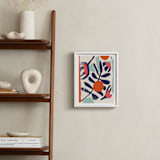 "Garden Remixed and Reimagined" - Art Print in Midnight Blue by Deborah Velasquez - In a Room