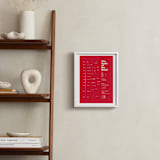 "Scale of the Small" - Art Print in Hot Red by Tyler Tea - In a Room
