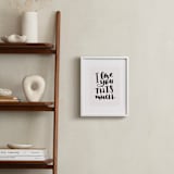 "I Love You This Much" - Art Print in Blush by Leah Bisch - In a Room