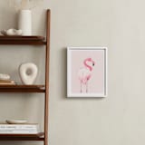 "PINK_" - Art Print in White by Rega - In a Room