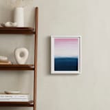 "Sunset ocean" - Art Print in White by Yaling Hou Suzuki - In a Room