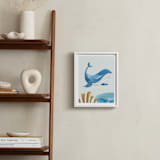 "Ocean Friends I" - Art Print in Whale by Teju Reval - In a Room