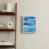 "Uneasy" - Art Print in Ocean Blue by Chelsey Scott - In a Room