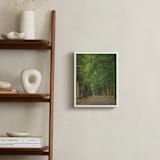 "The Street I Live On" - Art Print in Foggy Green by Erin Niehenke - In a Room