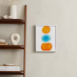 "Snowcone in Aruba" - Art Print in Orange Coral by Alex Isaacs Designs - In a Room
