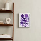 "hand painted flowers_1L" - Art Print in purple by Ramoncita - In a Room