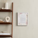"Flow Non-Photo Obituary Print" - Custom Print in Blush by Creo Study - In a Room