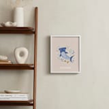 "Sharky cute" - Personalized Art Print in Blush by Tati Abaurre - In a Room